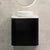 Tura Smooth 600mm Curved Wall Hung Vanity Cabinet, Matte Black