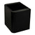 Tura Smooth 600mm Curved Wall Hung Vanity Cabinet, Matte Black