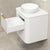 Tura Smooth 600mm Curved Wall Hung Vanity Cabinet, Matte White