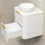Tura Smooth 600mm Curved Wall Hung Vanity Cabinet, Matte White