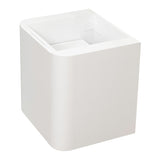 *Clearance* Tura Smooth 600mm Curved Wall Hung Vanity Cabinet, Matte White