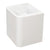 Tura Smooth 600mm Curved Wall Hung Vanity Cabinet, Matte White