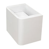 *Clearance* Tura Smooth 750mm Curved Wall Hung Vanity Cabinet, Matte White