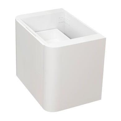 *Clearance* Tura Smooth 750mm Curved Wall Hung Vanity Cabinet, Matte White