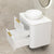 Tura Smooth 750mm Curved Wall Hung Vanity Cabinet, Matte White
