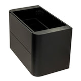 *Clearance* Tura Smooth 900mm Curved Wall Hung Vanity Cabinet, Matte Black