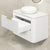 Tura Smooth 900mm Curved Wall Hung Vanity Cabinet, Matte White