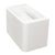 Tura Smooth 900mm Curved Wall Hung Vanity Cabinet, Matte White