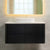 Tura Smooth 1200mm Curved Wall Hung Vanity Cabinet, Matte Black