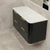 Tura Smooth 1200mm Curved Wall Hung Vanity Cabinet, Matte Black