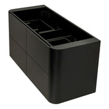 *Clearance* Tura Smooth 1200mm Curved Wall Hung Vanity Cabinet, Matte Black