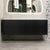 Tura Smooth 1800mm Curved Wall Hung Vanity Cabinet, Matte Black