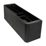 *Clearance* Tura Smooth 1800mm Curved Wall Hung Vanity Cabinet, Matte Black