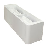 *Clearance* Tura Smooth 1800mm Curved Wall Hung Vanity Cabinet, Matte White