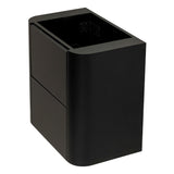 *Clearance* Tura Smooth Ensuite 600mm Curved Wall Hung Vanity Cabinet, Matte Black