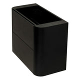 *Clearance* Tura Smooth Ensuite 750mm Curved Wall Hung Vanity Cabinet, Matte Black