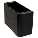 *Clearance* Tura Smooth Ensuite 900mm Curved Wall Hung Vanity Cabinet, Matte Black