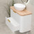 Tura Smooth Ensuite 900mm Curved Wall Hung Vanity Cabinet, Matte White
