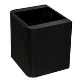 *Clearance* Tura Groove 600mm Curved Wall Hung Vanity Cabinet, Matte Black