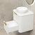 Tura Groove 600mm Curved Wall Hung Vanity Cabinet, Matte White