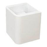 *Clearance* Tura Groove 600mm Curved Wall Hung Vanity Cabinet, Matte White