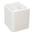 Tura Groove 600mm Curved Wall Hung Vanity Cabinet, Matte White