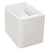 Tura Groove 750mm Curved Wall Hung Vanity Cabinet, Matte White