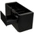 Tura Groove 1200mm Curved Wall Hung Vanity Cabinet, Matte Black