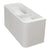 Tura Groove 1200mm Curved Wall Hung Vanity Cabinet, Matte White