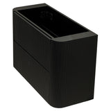 *Clearance* Tura Groove Ensuite 900mm Curved Wall Hung Vanity Cabinet, Matte Black