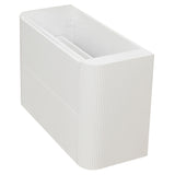 *Clearance* Tura Groove Ensuite 900mm Curved Wall Hung Vanity Cabinet, Matte White