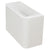 Tura Groove Ensuite 900mm Curved Wall Hung Vanity Cabinet, Matte White