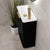 Tura Groove Petite 500mm Curved Wall Hung Slim Vanity Cabinet, Matte Black