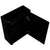 Tura Smooth Petite 500mm Curved Wall Hung Slim Vanity Cabinet, Matte Black