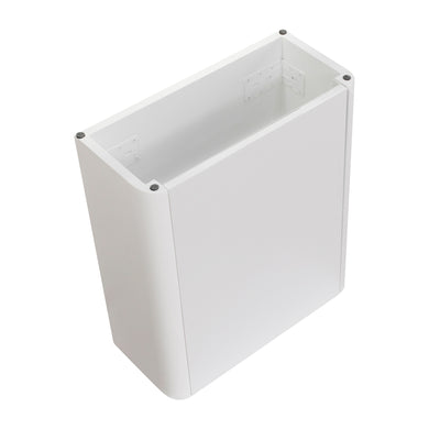 *Clearance* Tura Smooth Petite 500mm Curved Wall Hung Slim Vanity Cabinet, Matte White