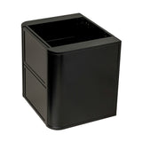 Tura Shaker 600mm Curved Wall Hung Vanity Cabinet, Matte Black
