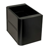 Tura Shaker 750mm Curved Wall Hung Vanity Cabinet, Matte Black