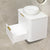 Tura Shaker 750mm Curved Wall Hung Vanity Cabinet, Matte White