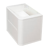 Tura Shaker 750mm Curved Wall Hung Vanity Cabinet, Matte White