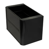Tura Shaker 900mm Curved Wall Hung Vanity Cabinet, Matte Black