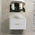 Tura Shaker 900mm Curved Wall Hung Vanity Cabinet, Matte White