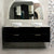 Tura Shaker 1800mm Curved Wall Hung Vanity Cabinet, Matte Black