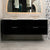 Tura Shaker 1800mm Curved Wall Hung Vanity Cabinet, Matte Black
