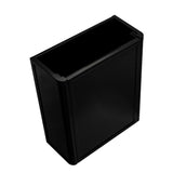 Tura Shaker Petite 500mm Curved Wall Hung Slim Vanity Cabinet, Matte Black