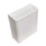 Tura Shaker Petite 500mm Curved Wall Hung Slim Vanity Cabinet, Matte White