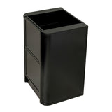 Tura Shaker 600mm Curved Floorstanding Vanity Cabinet, Matte Black