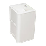 Tura Shaker 600mm Curved Floorstanding Vanity Cabinet, Matte White