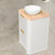 Tura Shaker 600mm Curved Floorstanding Vanity Cabinet, Matte White