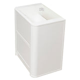 Tura Shaker 750mm Curved Floorstanding Vanity Cabinet, Matte White