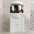 Tura Shaker 900mm Curved Floorstanding Vanity Cabinet, Matte White